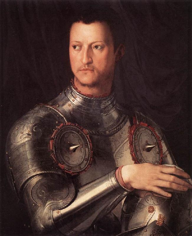 BRONZINO, Agnolo Cosimo I de  Medici in Armour oil painting picture